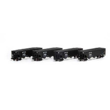 Athearn N 5114 WLE 40' 3-bay Offset Hopper w/load 4-car set N scale