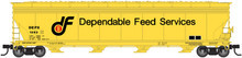 Atlas 20003566 Dependable Feeds ACF5701 Covered Hopper #1053 HO