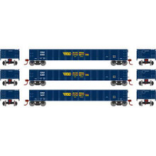 Athearn N 1389 CRLE Gondola Connection 52' Mill Gondola 3-car set N scale