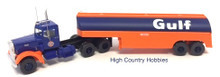 Trainworx 55016 Gulf Peterbilt 350 & Tank Trailer N scale
