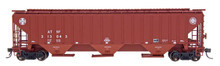 Intermountain 45361-24 Santa Fe "Q" #313274 4750 CF Rib-Sided 3-bay Hopper HO