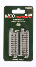 Kato N scale 20-040 62mm Straight Track 4-pieces