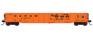 Trainworx 25201-20 D&RGW Rio Grande 52' Gondola #56280 N scale
