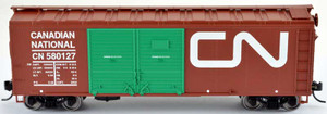 Bowser 42424 CN Canadian National 40' Steel Side Box Car(Lumber Loading) #580146 RTR HO scale