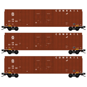 Micro-Trains 993 00 181 Conrail 60' Excess Height Box Car 3-pack N scale