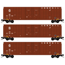 Micro-Trains 993 00 181 Conrail 60' Excess Height Box Car 3-pack N scale