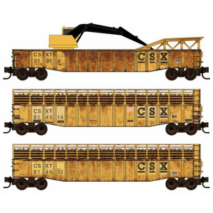 Micro-Trains 993 02 100 CSX Tie Loader 3-pack N scale