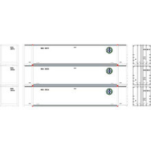 Athearn N 17303 BNSF #2 48' Container 3-pack N scale