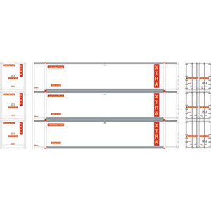 Athearn N 17305 XTRA #2 48' Container 3-pack N scale