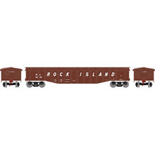 Roundhouse 82117 Rock Island #3833 50' Covered Gondola HO