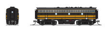 BLI 9081 EMD F7B, DRGW 5563, Black 3-stripe, No-Sound / DCC-Ready, N