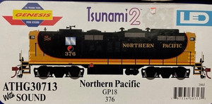 Athearn Genesis 30714 NP Northern Pacific GP18 DCC/Sound #377 HO