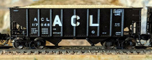 Bluford Shops 65214 Atlantic Coast Line ACL 8-panel 2-bay Hopper #117072 N Scale