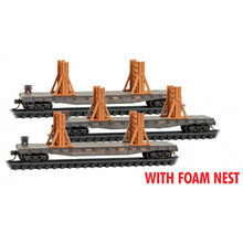 MT 993 02 221 NS Ribbon Rail Flats 3-pack #2 N scale