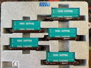 Kato, N scale, Maxi I, BNSF, Gunderson, Double, Stack