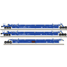 Atlas 20006625 TTX Ex-Bran Forward Thinking Logo 53' Articulated Well Car Set #888663 HO