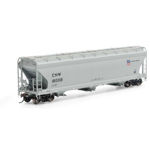 Athearn Genesis 15434 C&NW Chicago & North Western 4600 cf 3-Bay Centerflow Hopper #180018 HO