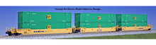 KATO N scale 106-6187 TTX Gunderson MAXI-IV Double Stack Car 3-car set with EMP Containers