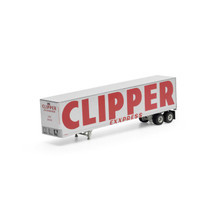 Athearn RTR 16144 Clipper Express 45' Fruehauf Z-van Trailer #250430 HO