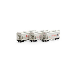 Athearn Genesis N 24691 CB&Q ACF 2970 Covered Hopper 3-pack N scale