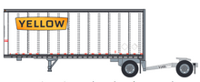 Trainworx 42885-08 Yellow Pup Trailer & Dolly N scale