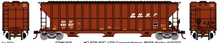 Athearn RTR 81507 BNSF FMC 4700 cf Hopper #436758 HO scale