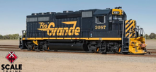 Scale Trains 40175 Rivet Counter HO Scale EMD GP40 Phase IIc, Rio Grande/Large Billboard Lettering / 3087 / DCC & Sound Equipped