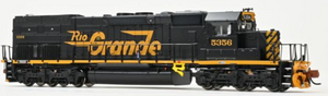 Scale Trains SXT39595 Rivet Counter N Scale EMD SD40T-2, Rio Grande/As Delivered/Mars Light / #5369 / DCC & Sound Equipped