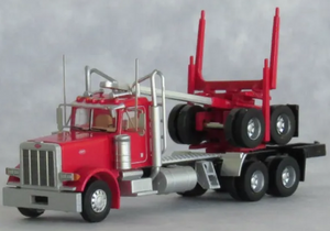 Trainworx 47983 Peterbilt Red 379 Log Truck/Trailer N scale Trainworx 47983 Peterbilt Red 379 Log Truck/Trailer N scale