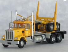 Trainworx 49085 Kenworth W900 Yellow Log Truck/Trailer N scale