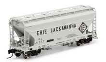 Athearn Genesis N 1285 Erie Lackawanna #21377 ACF 2970 2-bay Covered Hopper "Primed for Grime"