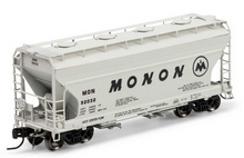 Athearn Genesis N 1290 Monon #52032 ACF 2970 2-bay Covered Hopper