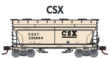 Athearn N 23445 CSX ACF 2970 2-bay Covered Hopper #226684 N scale