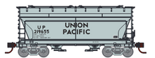 Athearn N 23458 Union Pacific ACF 2970 2-bay Covered Hopper #219687 N scale