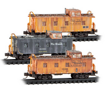 Micro-Trains 983 02 288 D&RGW Weathered Caboose 3-pack N scale