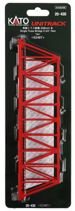 Kato 20-430 Single Truss Bridge - Red N scale