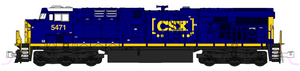 Kato 176-8964 CSX ES44DC #5471 DC No Sound N scale