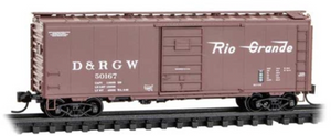 Micro-Trains 020 00 538 Denver & Rio Grande Western  40' Standard Single Door Box Car #50167 N scale