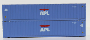 JTC 485014 APL 48' Container N Scale 2-pack