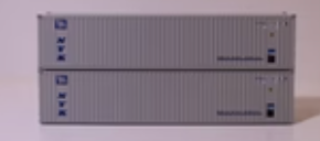 JTC 405606 NYK 40' Container N scale 2-pack