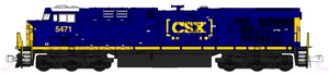 Kato 176-8964-S CSX ES40DC #5471 DCC & sound equipped N scale