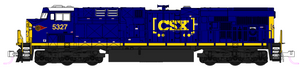 Kato 176-8962-S CSX "Western Maryland" ES40DC #5327 DCC & sound equipped N scale