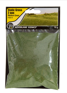 W/S FS614 Static Grass 2mm Medium Green