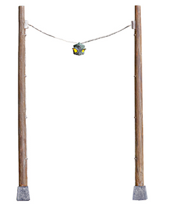 W/S JP5636 Suspended Flashing Yellow Lights 2 lights N scale