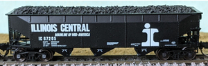 Bluford 74077 Illinois Central 70T 3-bay Offset Side Hopper #67297 N scale