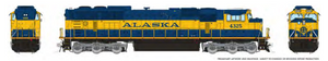 PRE-ORDER Rapido 1048002 Alaska RR SD70MAC #4321 DC HO