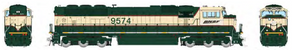 PRE-ORDER Rapido 1048009 BNSF "Swoosh Logo Patch" SD70MAC #9574 DC HO