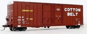 Tangent 29011-09 Cotton Belt SSW FMC Gunderson Brothers 6089cf 50' High Cube Double Plug Door Box Car #59246 H9