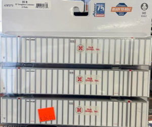 Athearn 72773 HUB 53' Container 3-pack HO
