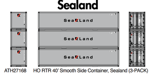 Athearn 27168 40' Sealand Containers 3-pack HO